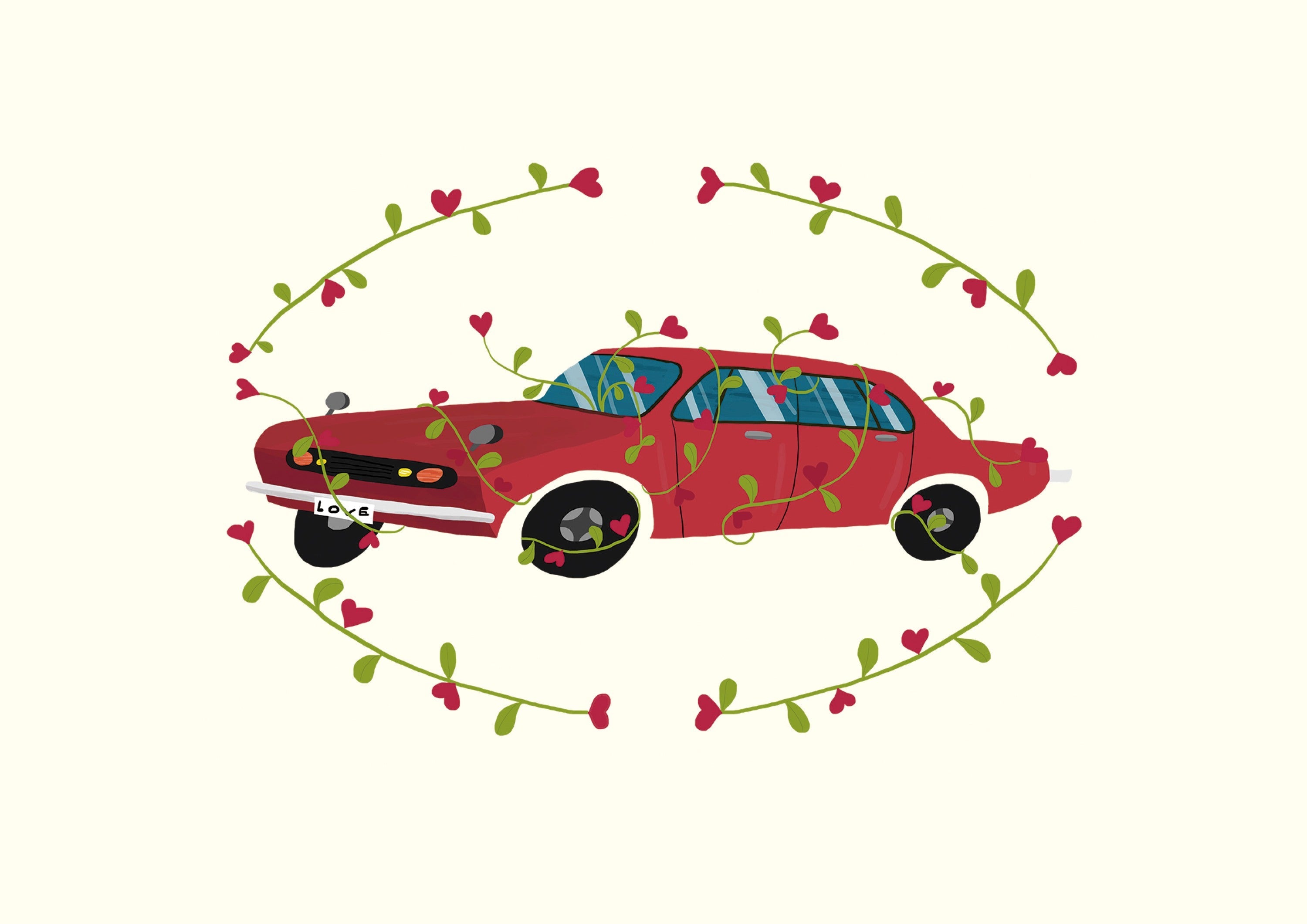 Flower Blooming Car