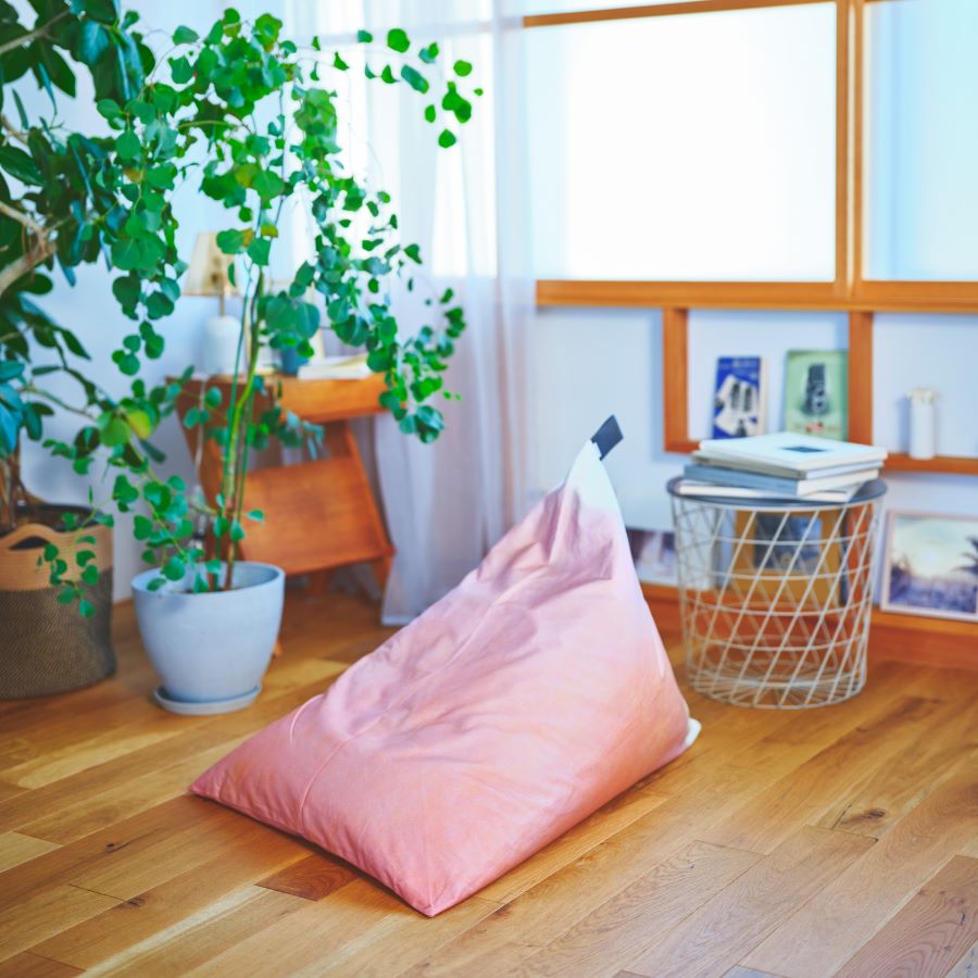 ビーズクッション | tetra テトラ |日本製 | 天然素材 | タカノカツラ