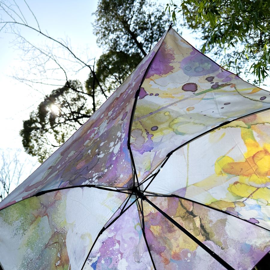 晴雨兼用折りたたみ傘 | 日本製 軽量 | 55cm | かけがわ惠 | violet 
