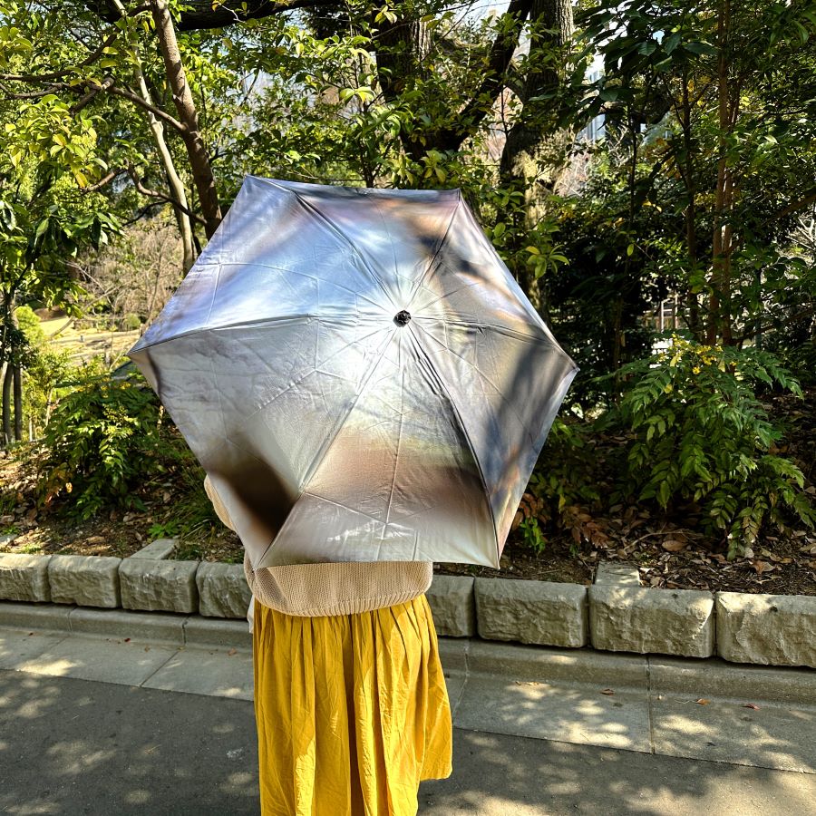 日傘 晴雨兼用折りたたみ傘 | 日本製 軽量 | 55cm | Namiko Kitaura