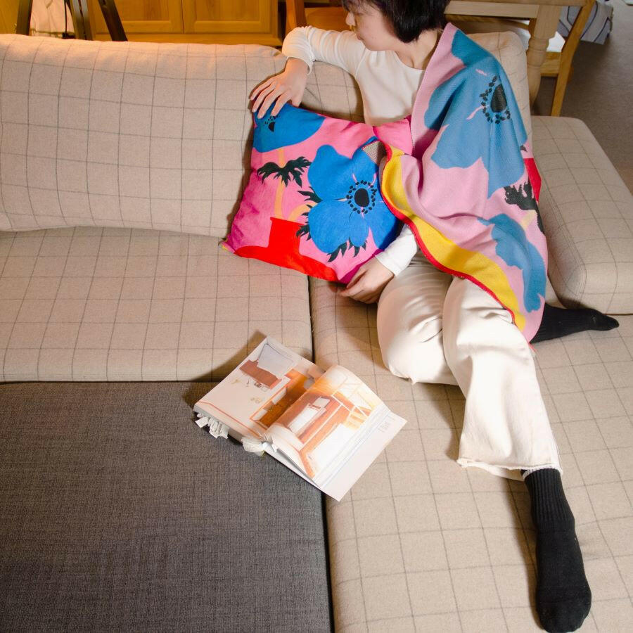 アートブランケット アートブランケット アートスローケット ニットブランケット