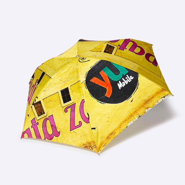 日傘 | 晴雨兼用折りたたみ傘 | 黄色な壁
