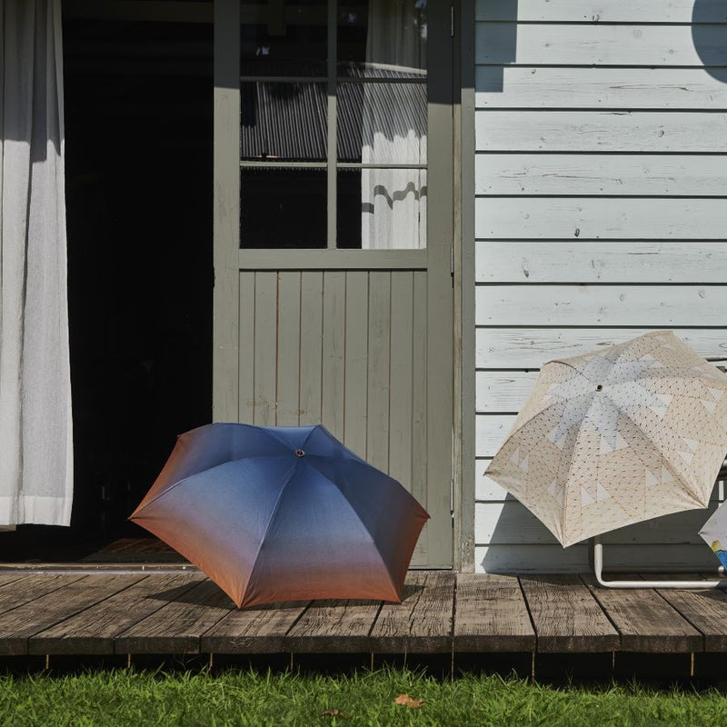 【35%OFF】日傘 | 晴雨兼用折りたたみ傘 | Orange and Blue in October