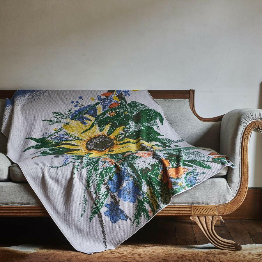 アートブランケット アートスローケット ニットブランケット