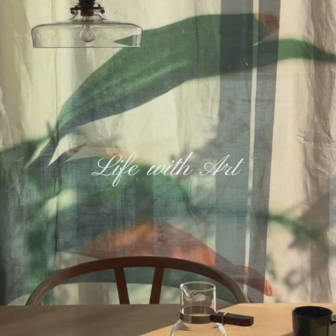 麻のマルチクロス | Orchid in a Cafe