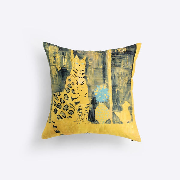 クッションカバー45×45 | 窓辺のベンガル猫