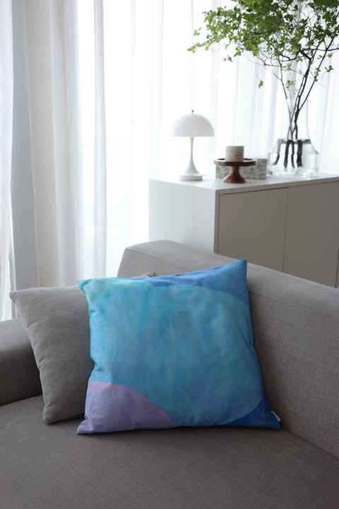 クッションカバー45×45 | Stay in the blue