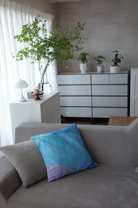 クッションカバー45×45 | Stay in the blue