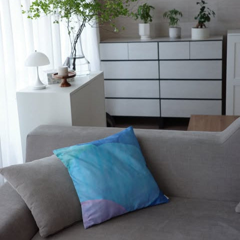 クッションカバー45×45 | Stay in the blue