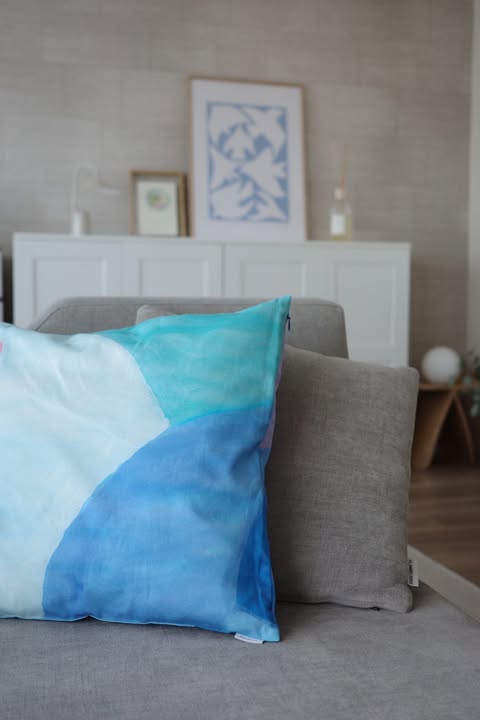 クッションカバー45×45 | Stay in the blue