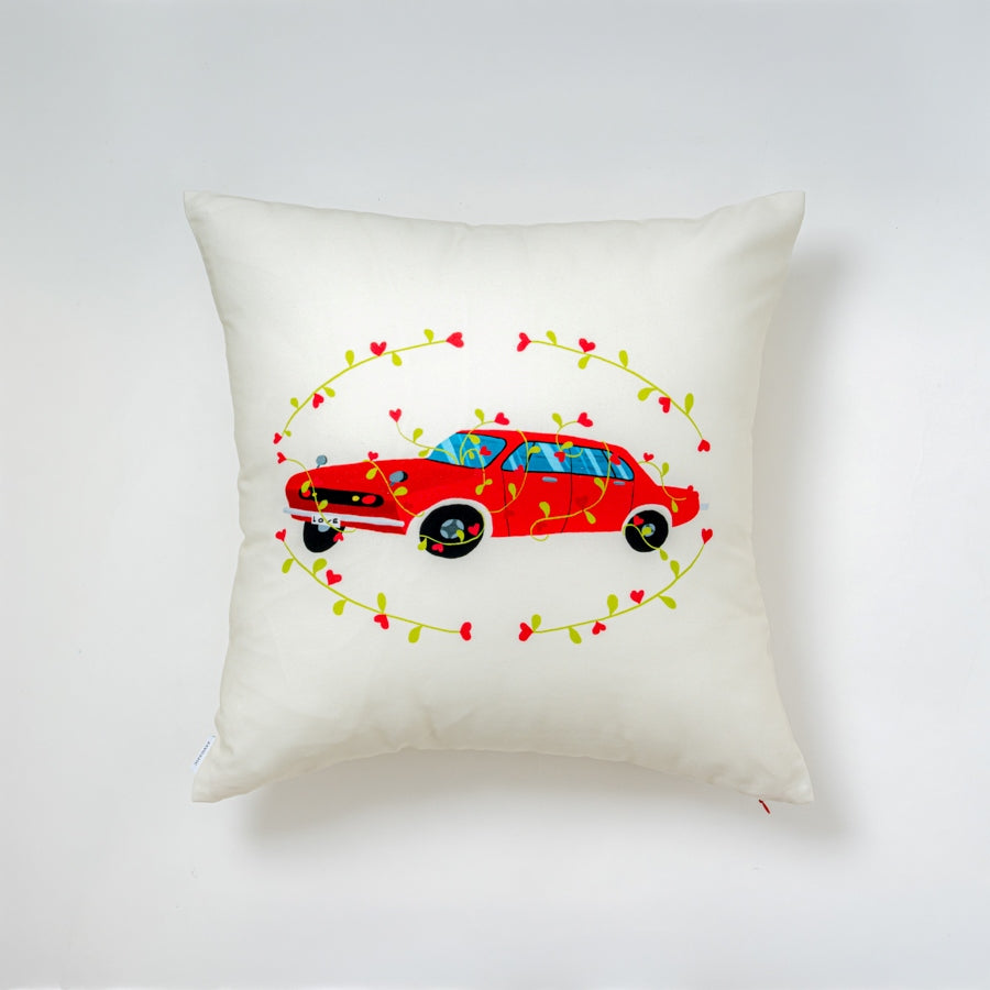 クッションカバー45×45 | Flower Blooming Car