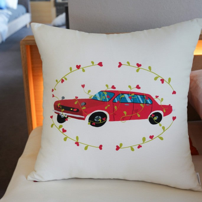 クッションカバー45×45 | Flower Blooming Car