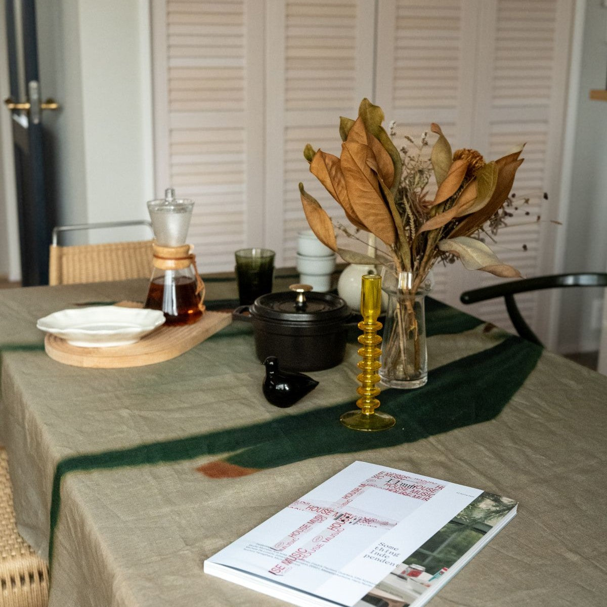 リネンマルチクロス　Orchid in a cafe リネンマルチクロス Orchid in a cafe 【公式通販】