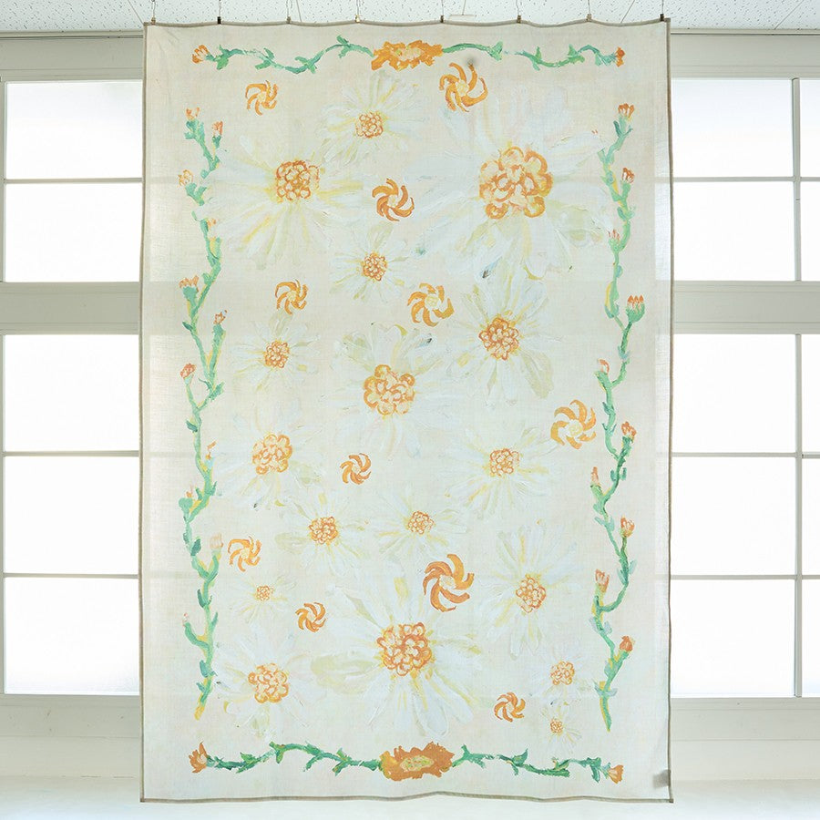 麻のマルチクロス | 白の季節