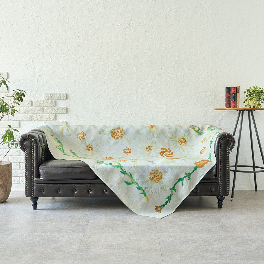 麻のマルチクロス | 白の季節