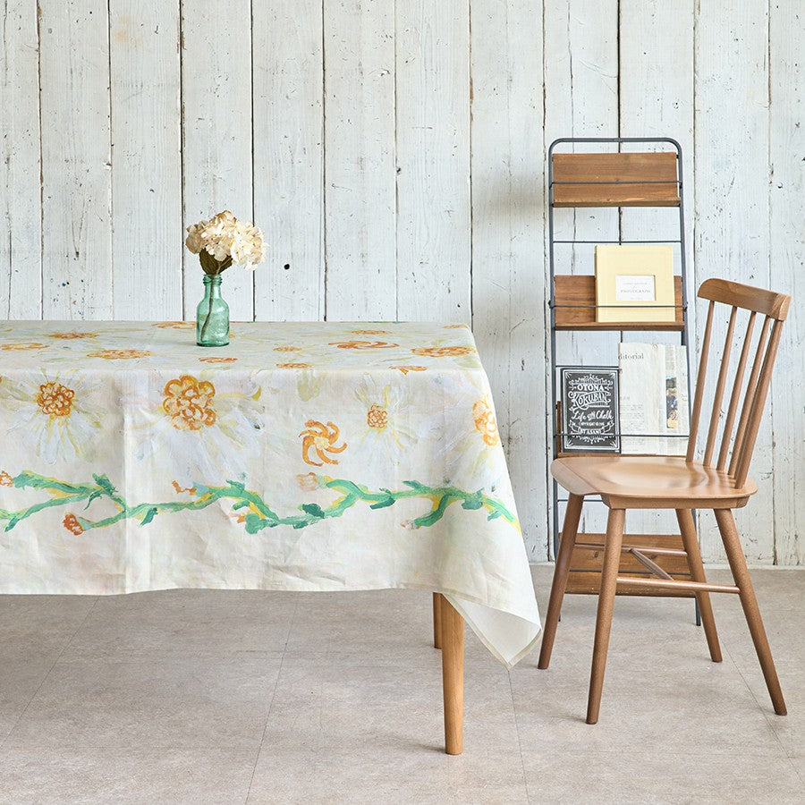 麻のマルチクロス | 白の季節