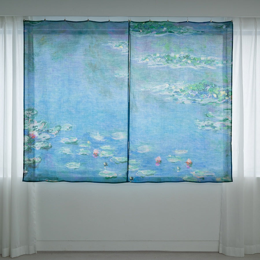 麻のマルチクロス２枚セット | カーテン | 睡蓮1906年