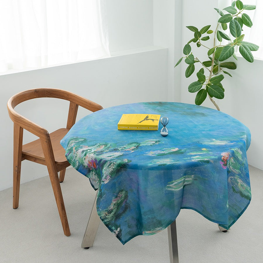 麻のマルチクロス２枚セット | カーテン | 睡蓮1906年