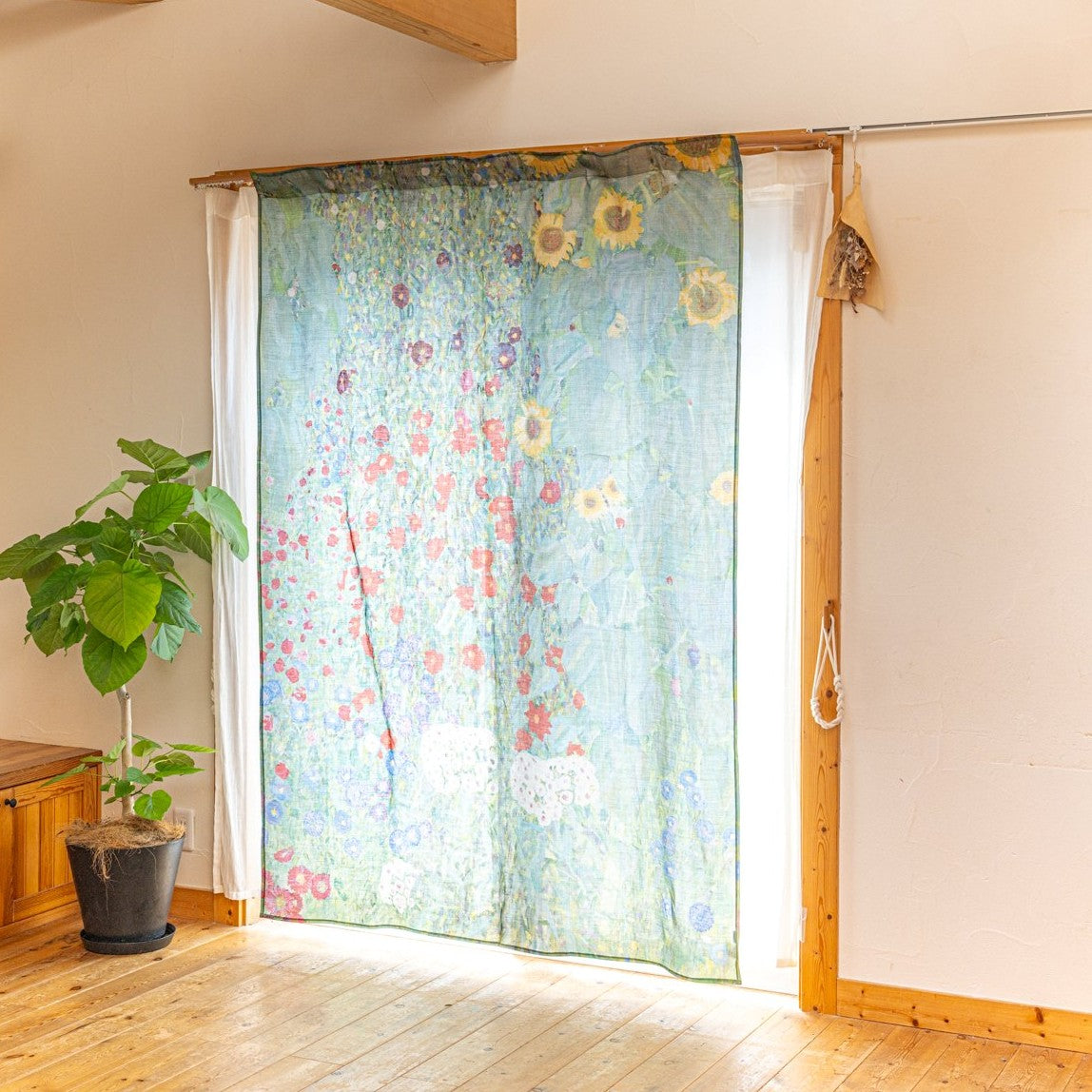 カーテン仕様マルチクロス 140×200cm | グスタフ・クリムト | ヒマワリの咲く農家の庭