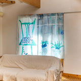 カーテン仕様マルチクロス 100×150cm | 2枚セット | 部屋でくつろぐベンガル猫
