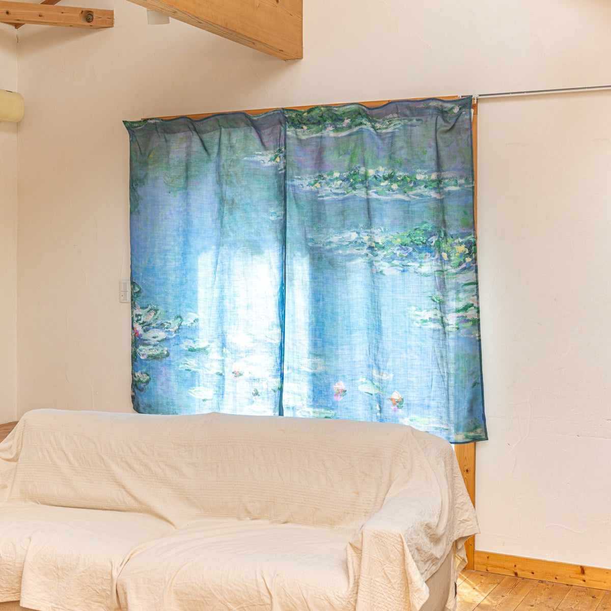 カーテン仕様マルチクロス 100×150cm | 2枚セット | クロード・モネ | 睡蓮1906年