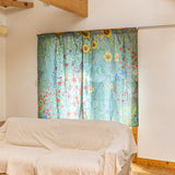 カーテン仕様マルチクロス 100×150cm | 2枚セット | ヒマワリの咲く農家の庭