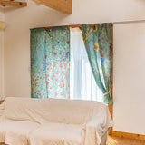 カーテン仕様マルチクロス 100×150cm | 2枚セット | ヒマワリの咲く農家の庭