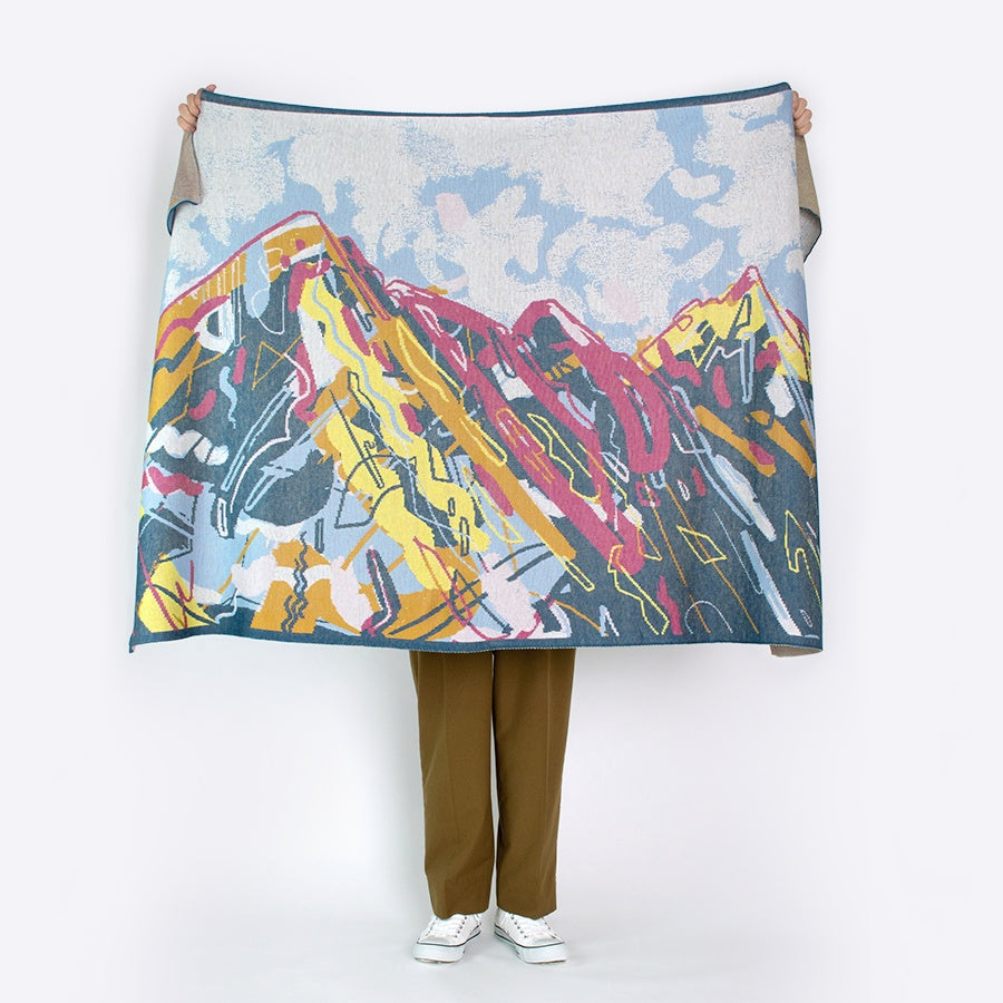 アートブランケット アートスローケット ニットブランケット