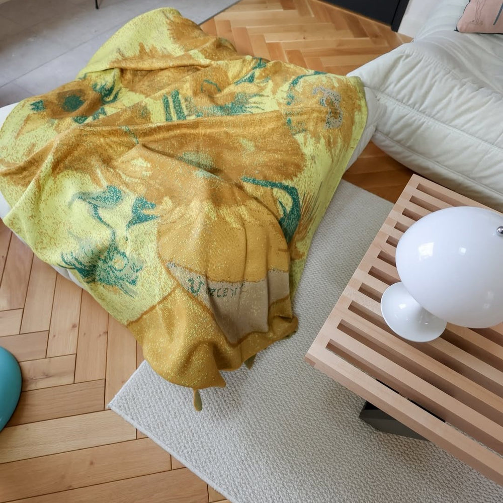 アートブランケット アートスローケット ニットブランケット