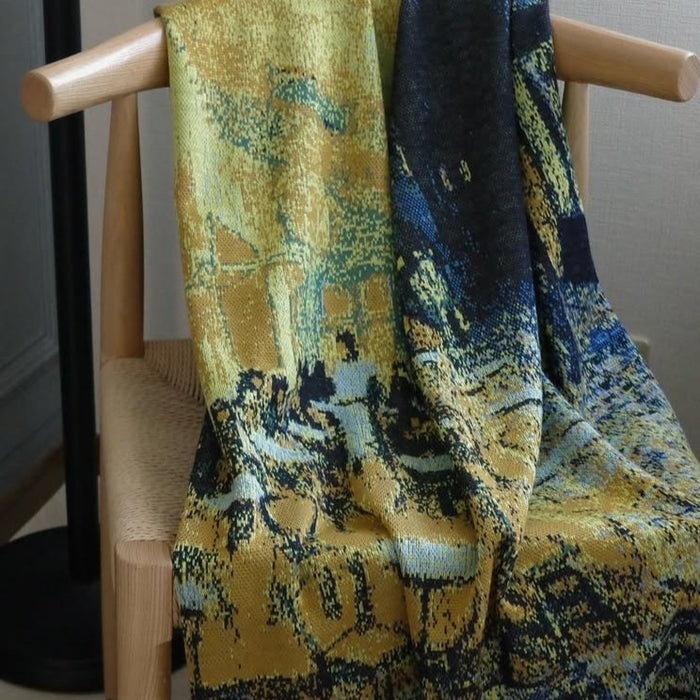 アートブランケット アートスローケット ニットブランケット