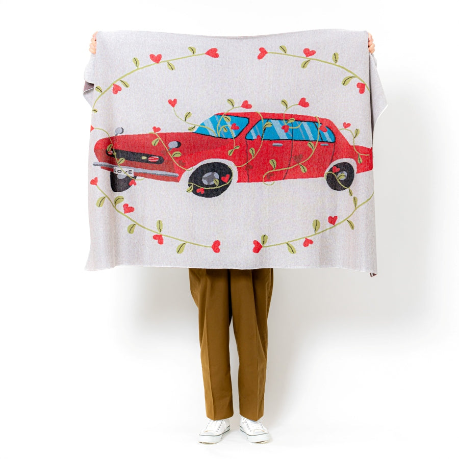アートブランケット | Flower Blooming Car
