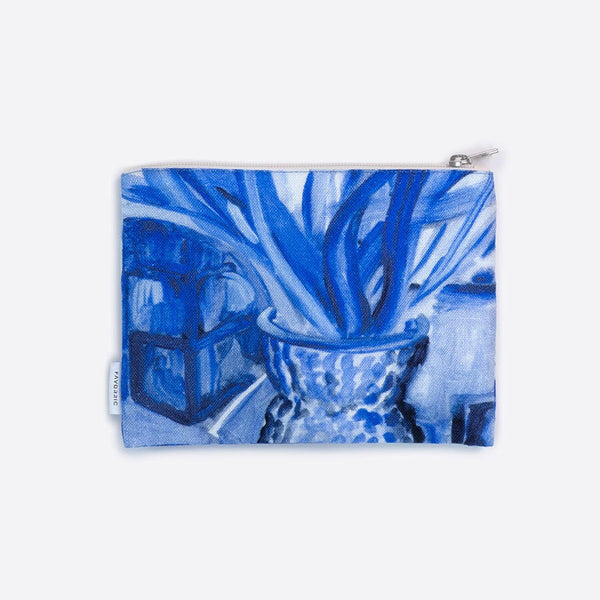 リネンポーチ | 青いチューリップ.