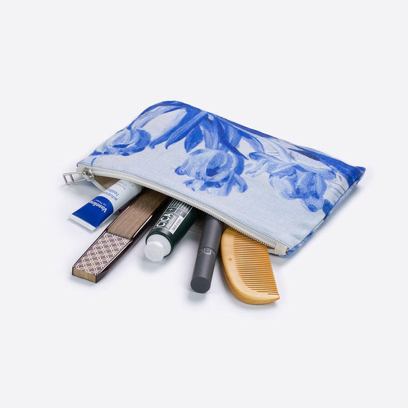 リネンポーチ | 青いチューリップ.