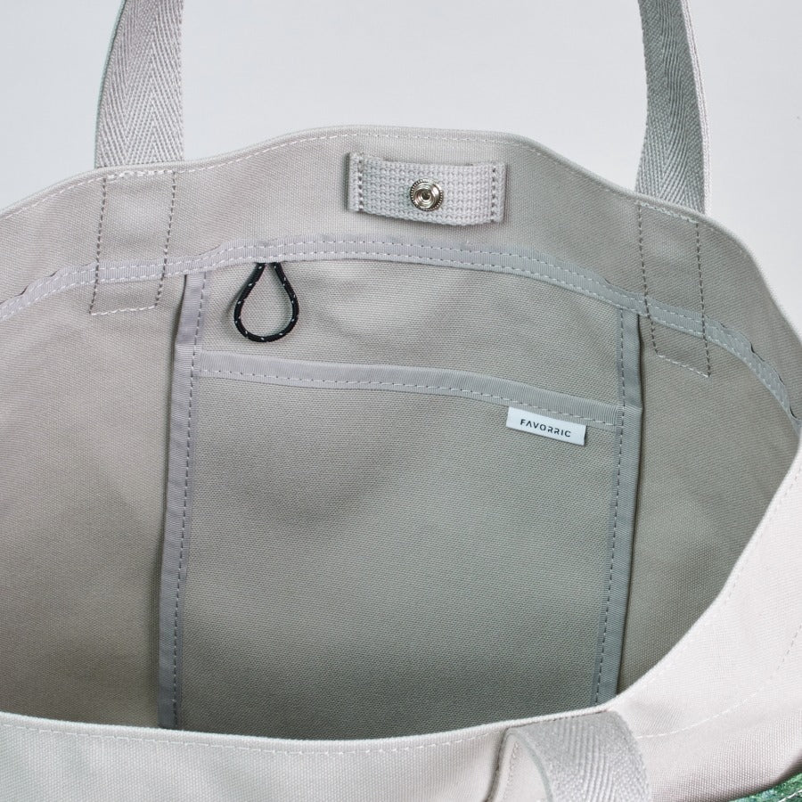 キャンバストートバッグ | 睡蓮の池と日本の橋