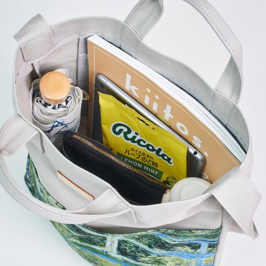 キャンバスショルダートートバッグ | FragmentⅡ - series 'Hydrangea'