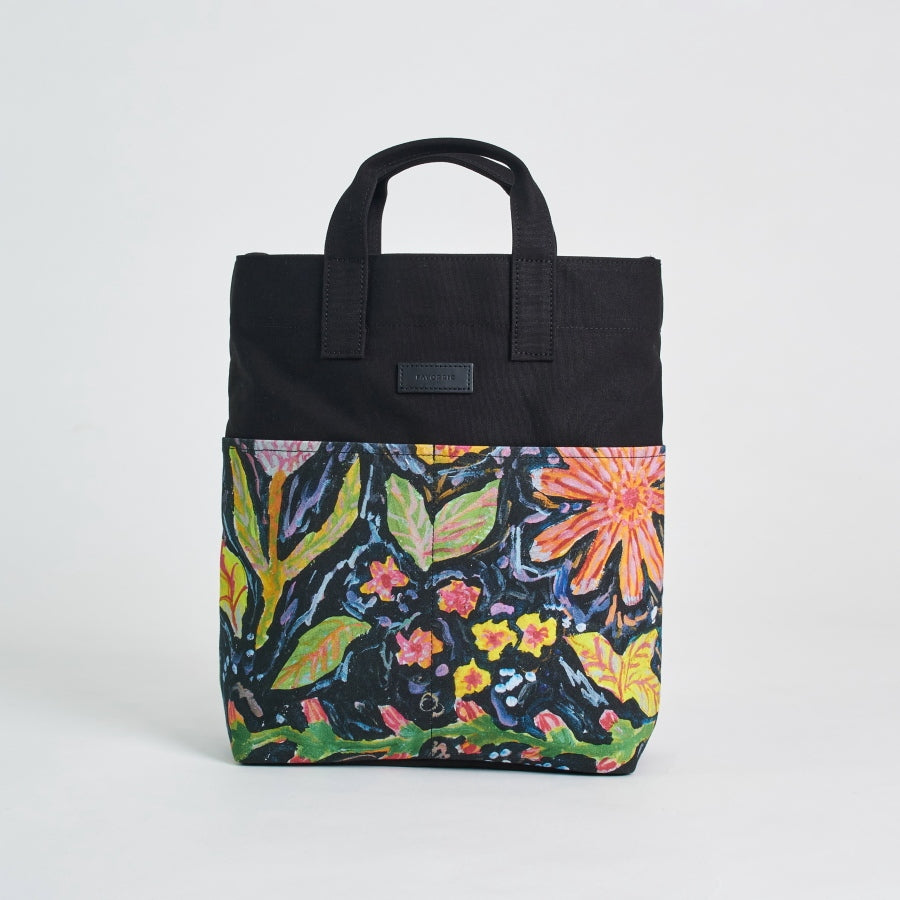 キャンバスショルダートートバッグ | 花たちの会話