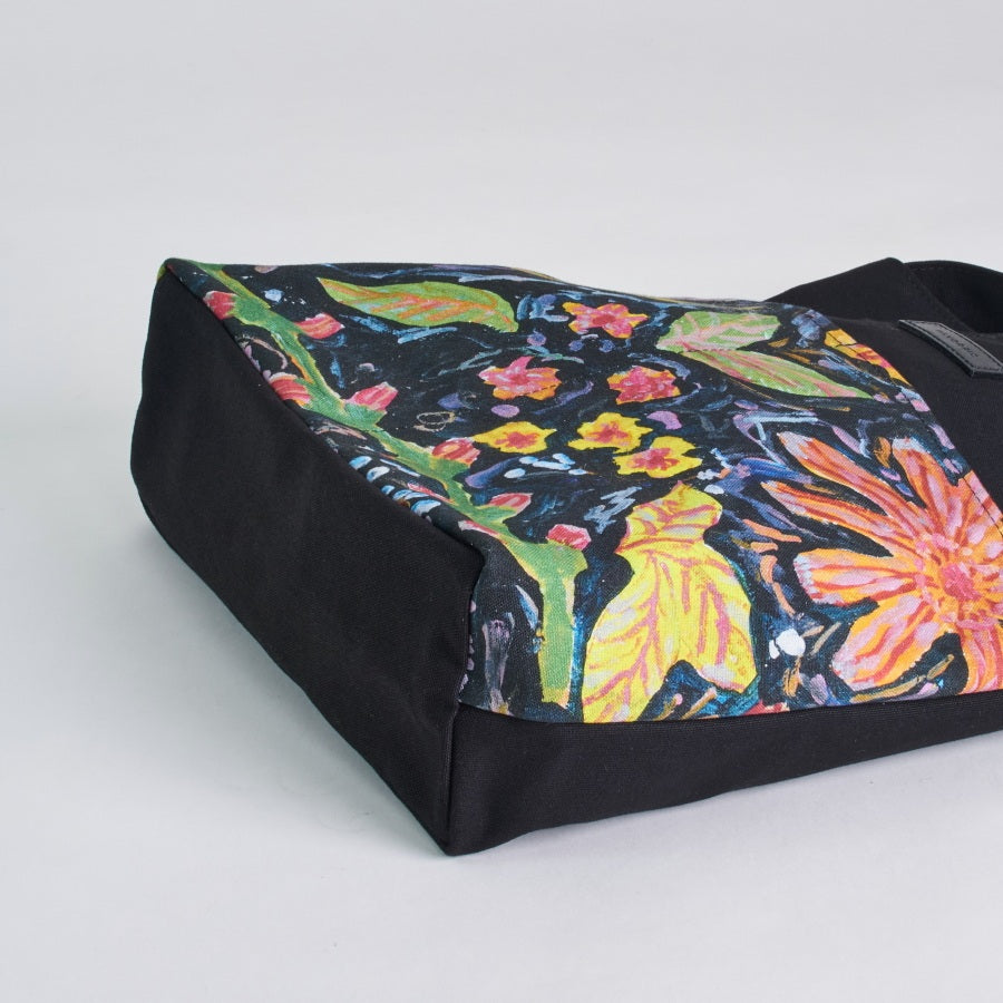 キャンバスショルダートートバッグ | 花たちの会話