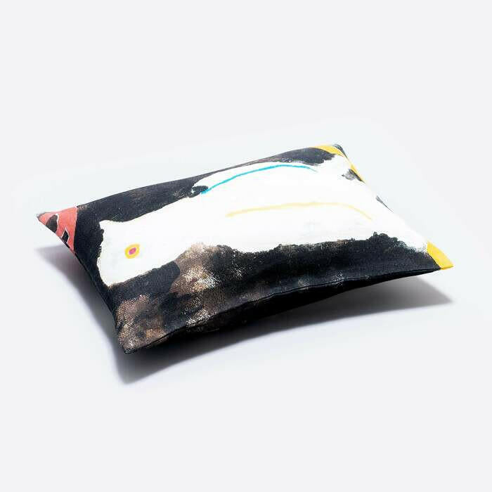 リネンクッションカバー34×47 | 白い鳥.