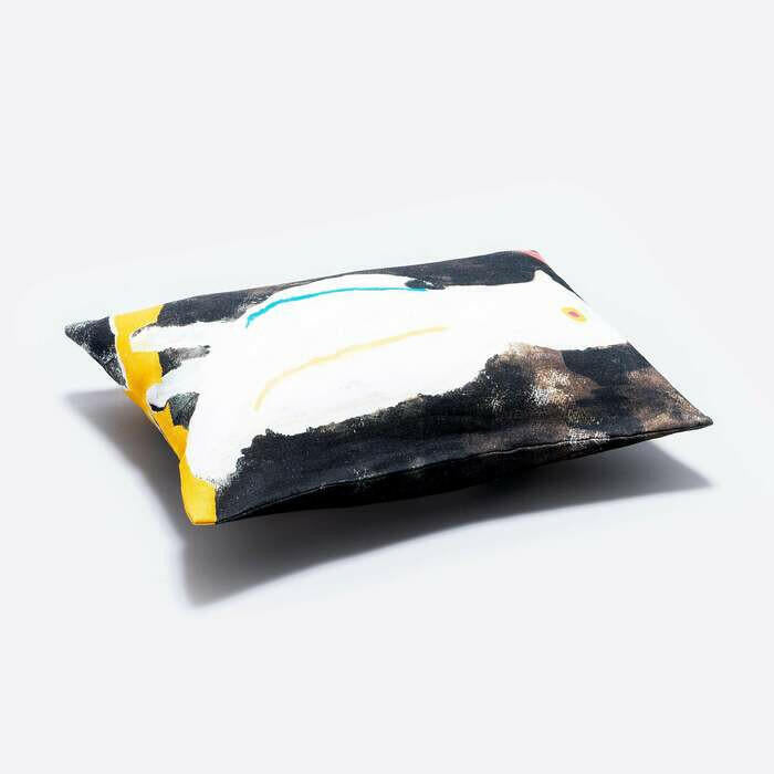 リネンクッションカバー34×47 | 白い鳥.