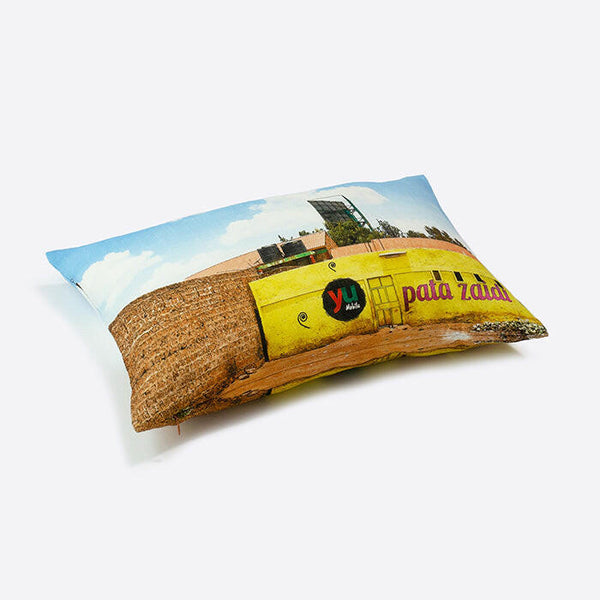 リネンクッションカバー34×47 | 黄色な壁 | Aタイプ.