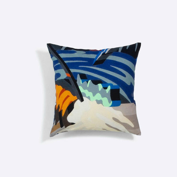 クッションカバー45×45 | Overlap of paint(Mona Lisa).