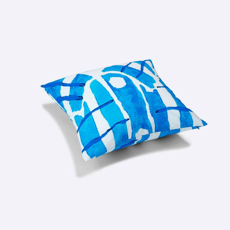 クッションカバー45×45 | 青いシャツ.