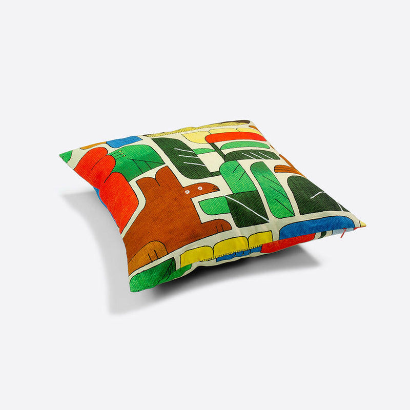 クッションカバー45×45 | はなとどうぶつ.