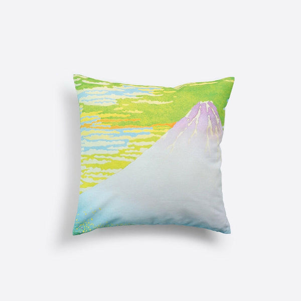 クッションカバー45×45 | pop hokusai Mt.fuji spring.