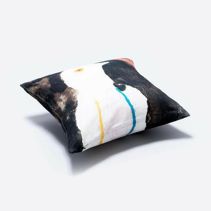 リネンクッションカバー45×45 | 白い鳥.