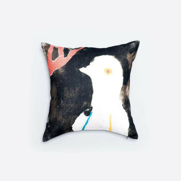 リネンクッションカバー45×45 | 白い鳥.