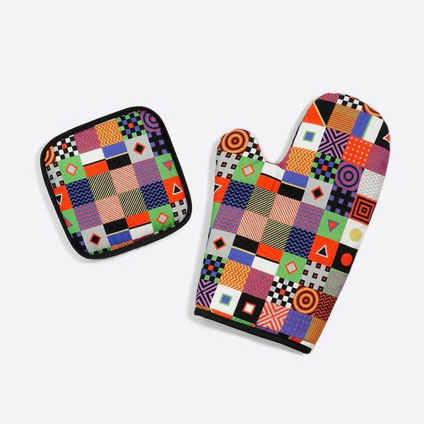 ミトン・鍋敷きセット | おしゃれ 日本製 | 耐熱 200度 | 前田裕