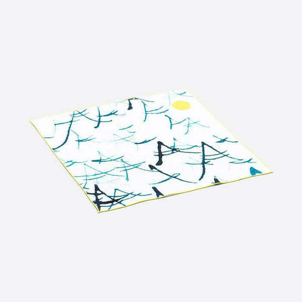 リネンキッチンクロス | 波と月 | Aタイプ.