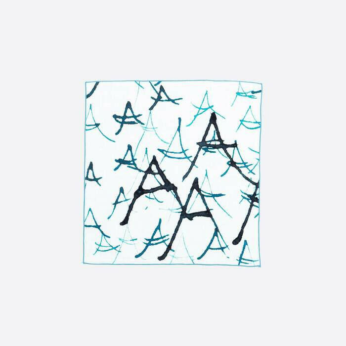 リネンキッチンクロス | 波と月 | Bタイプ.