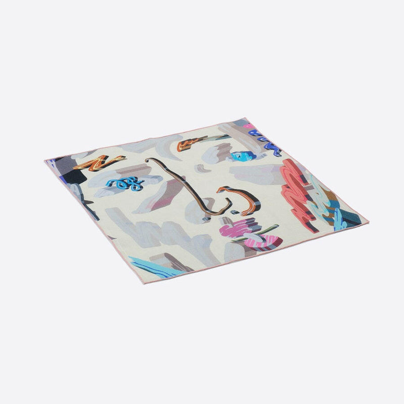 リネンキッチンクロス | Overlap of paint(Face).